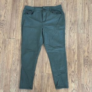 Women’s high rise jeggings, green